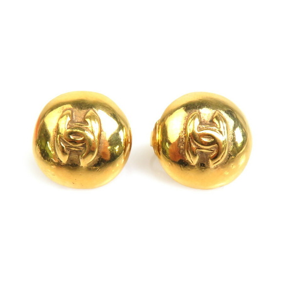 CHANEL Gold Coco Mark Earrings - Picture 2 of 5